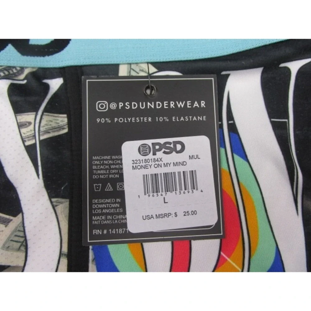 PSD Money On My Mind Men's Size Large Underwear Boxer Briefs